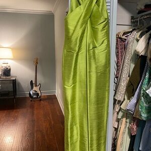 Julia Amory Camille Lime Green Gown